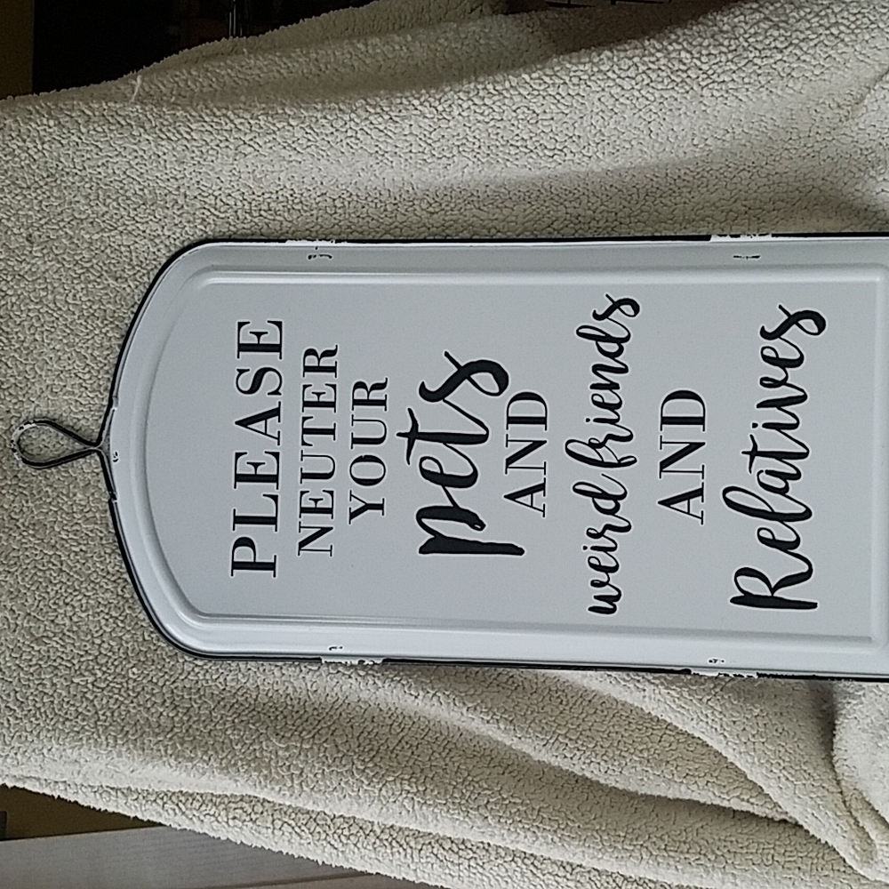 Metal sign